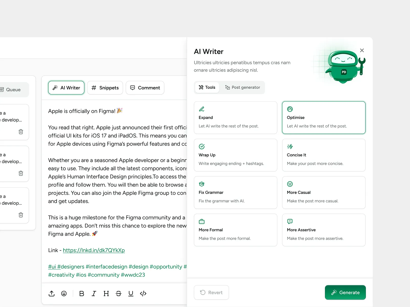 Postdrips - AI Writer